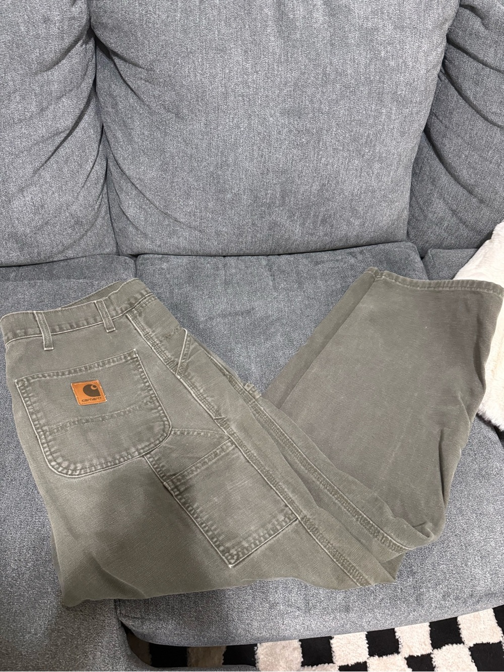 Carhartt Men’s Olive Green Cargo Work Pants
